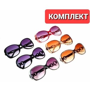 Солнцезащитные очки Galante, кошачий глаз, оправа: пластик, с защитой от УФ, для женщин, бордовый
