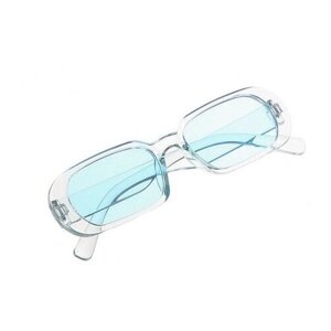 Солнцезащитные очки Galante, овальные, оправа: пластик, с защитой от УФ, для женщин, голубой
