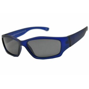 Солнцезащитные очки Genex GS-418, прямоугольные, оправа: пластик, ударопрочные, спортивные, поляризационные, для мальчиков, синий