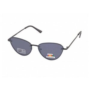 Солнцезащитные очки GRAND VOYAGE, кошачий глаз, оправа: металл, для женщин, черный