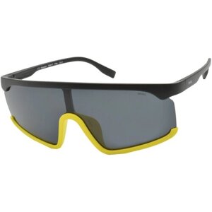 Солнцезащитные очки Invu, монолинза, ударопрочные, спортивные, устойчивые к появлению царапин, поляризационные, с защитой от УФ, черный
