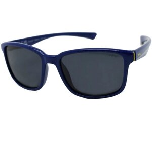 Солнцезащитные очки Invu, прямоугольные, оправа: пластик, ударопрочные, спортивные, устойчивые к появлению царапин, поляризационные, с защитой от УФ, для мужчин, синий