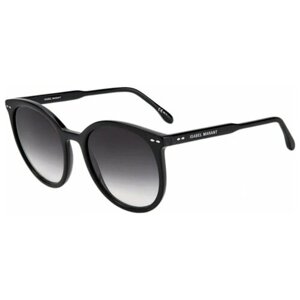 Солнцезащитные очки Isabel Marant, круглые, оправа: пластик, с защитой от УФ, для женщин, черный