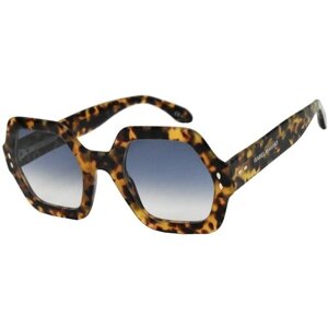 Солнцезащитные очки Isabel Marant, шестиугольные, с защитой от УФ, градиентные, для женщин, голубой