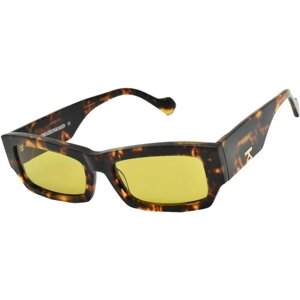 Солнцезащитные очки KREUZBERGKINDER, прямоугольные, с защитой от УФ, для женщин, желтый