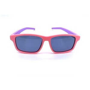 Солнцезащитные очки , квадратные, оправа: пластик, ударопрочные, поляризационные, с защитой от УФ, для женщин, розовый