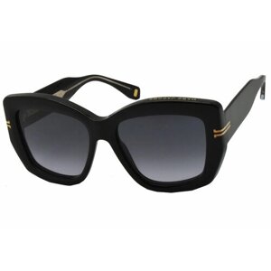 Солнцезащитные очки MARC JACOBS MJ 1062/S, бабочка, градиентные, с защитой от УФ, для женщин, черный