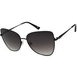 Солнцезащитные очки Mario Rossi, кошачий глаз, оправа: металл, с защитой от УФ, градиентные, для женщин, черный