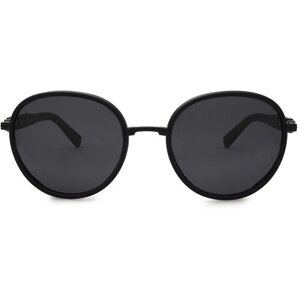 Солнцезащитные очки Matrix, круглые, оправа: пластик, поляризационные, для мужчин, черный