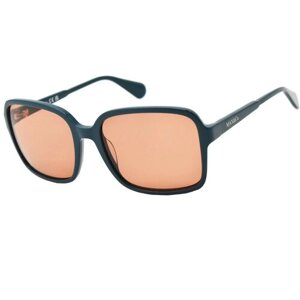 Солнцезащитные очки Max & Co., бабочка, с защитой от УФ, для женщин, зеленый