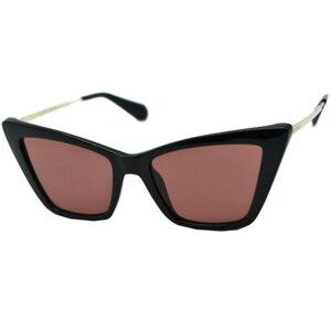 Солнцезащитные очки Max & Co., кошачий глаз, оправа: металл, с защитой от УФ, для женщин, мультиколор