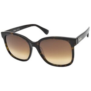 Солнцезащитные очки Max Mara, вайфареры, оправа: металл, с защитой от УФ, градиентные, для женщин, коричневый