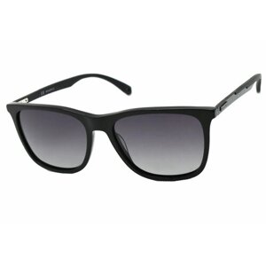 Солнцезащитные очки Megapolis, вайфареры, поляризационные, градиентные, для мужчин, черный