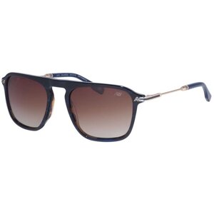 Солнцезащитные очки New Balance, квадратные, градиентные, с защитой от УФ, коричневый