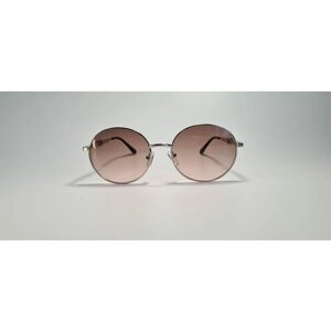 Солнцезащитные очки Noname, круглые, оправа: пластик, с защитой от УФ, устойчивые к появлению царапин, для женщин, коричневый