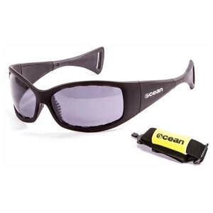 Солнцезащитные очки OCEAN, прямоугольные, спортивные, поляризационные, с защитой от УФ, черный