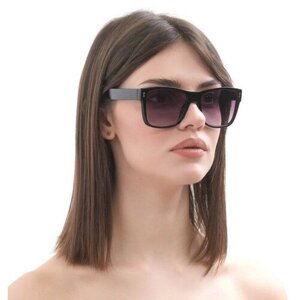 Солнцезащитные очки Onesun, прямоугольные, поляризационные, градиентные, для женщин, черный