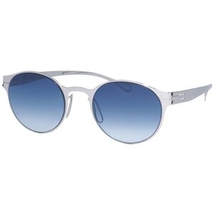 Солнцезащитные очки , панто, оправа: металл, голубой
