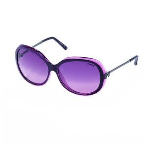 Солнцезащитные очки Polaroid, бабочка, оправа: металл, градиентные, поляризационные, с защитой от УФ, устойчивые к появлению царапин, для женщин, фиолетовый