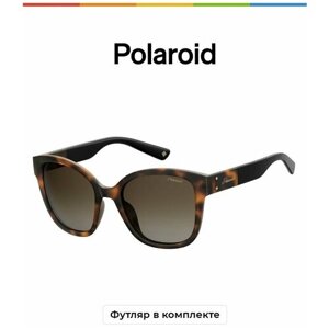 Солнцезащитные очки Polaroid, квадратные, устойчивые к появлению царапин, поляризационные, для женщин, мультиколор