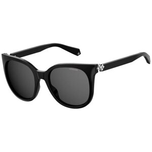 Солнцезащитные очки Polaroid, овальные, с защитой от УФ, поляризационные, для женщин, серый