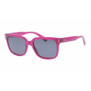 Солнцезащитные очки Polaroid, прямоугольные, оправа: пластик, для женщин, розовый