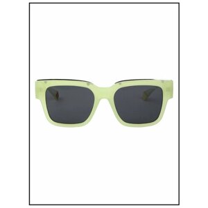Солнцезащитные очки Polaroid, прямоугольные, оправа: пластик, с защитой от УФ, поляризационные, для женщин, зеленый