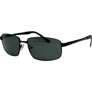 Солнцезащитные очки PROUD, квадратные, оправа: металл, поляризационные, с защитой от УФ, для мужчин, черный