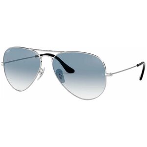 Солнцезащитные очки Ray-Ban RB 3025 003/3F, авиаторы, оправа: металл, складные, градиентные, с защитой от УФ, мультиколор