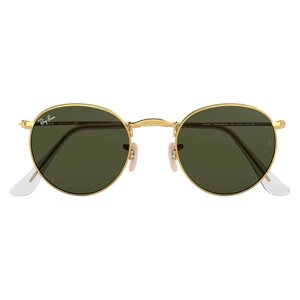 Солнцезащитные очки Ray-Ban RB 3447 001, панто, оправа: пластик, складные, с защитой от УФ, золотой