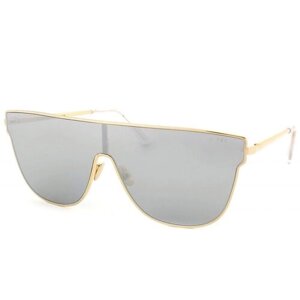 Солнцезащитные очки RetroSuperFuture, монолинза, оправа: металл, золотой