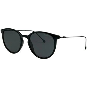 Солнцезащитные очки Romeo, круглые, оправа: пластик, черный
