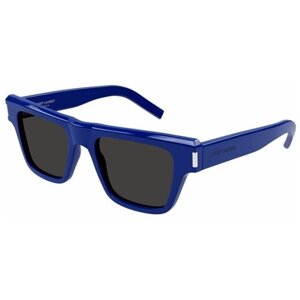 Солнцезащитные очки Saint Laurent, квадратные, с защитой от УФ, для мужчин, синий