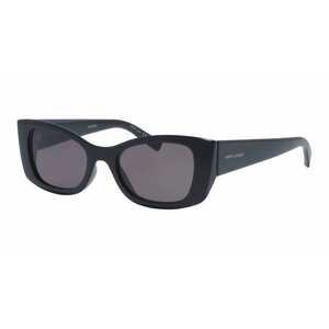 Солнцезащитные очки Saint Laurent, прямоугольные, с защитой от УФ, для женщин, черный