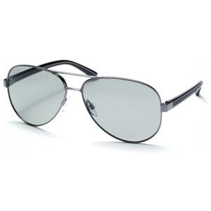 Солнцезащитные очки StyleMark, авиаторы, оправа: металл, поляризационные, с защитой от УФ, фотохромные, устойчивые к появлению царапин, для мужчин, серый