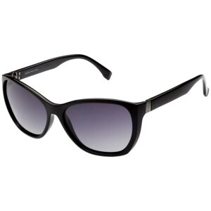 Солнцезащитные очки StyleMark, кошачий глаз, градиентные, устойчивые к появлению царапин, с защитой от УФ, поляризационные, для женщин, черный
