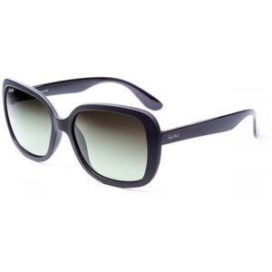 Солнцезащитные очки StyleMark, квадратные, оправа: пластик, устойчивые к появлению царапин, градиентные, поляризационные, с защитой от УФ, для женщин, черный