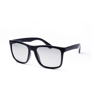 Солнцезащитные очки StyleMark, прямоугольные, оправа: пластик, фотохромные, поляризационные, с защитой от УФ, устойчивые к появлению царапин, для мужчин, черный