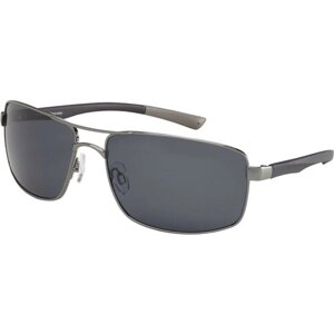 Солнцезащитные очки StyleMark, прямоугольные, поляризационные, с защитой от УФ, устойчивые к появлению царапин, для мужчин, серый