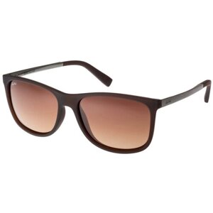 Солнцезащитные очки StyleMark, вайфареры, оправа: металл, поляризационные, с защитой от УФ, градиентные, устойчивые к появлению царапин, для мужчин, коричневый