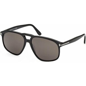 Солнцезащитные очки Tom Ford, авиаторы, оправа: пластик, для мужчин, серый