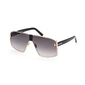 Солнцезащитные очки Tom Ford, квадратные, оправа: металл, с защитой от УФ, градиентные, золотой
