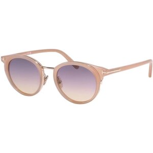 Солнцезащитные очки Tom Ford, оправа: пластик, для женщин, розовый