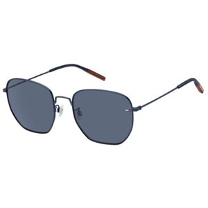 Солнцезащитные очки TOMMY HILFIGER, квадратные, оправа: металл, с защитой от УФ, для мужчин, синий
