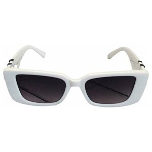 Солнцезащитные очки , вайфареры, оправа: пластик, складные, для женщин, белый