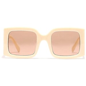Солнцезащитные очки VITACCI, вайфареры, оправа: пластик, для женщин, бежевый