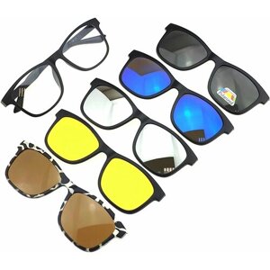 Солнцезащитные очки , зеркальные, с защитой от УФ, поляризационные, мультиколор