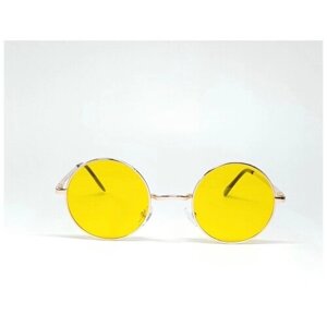 Солнцезащитные очки , желтый, золотой
