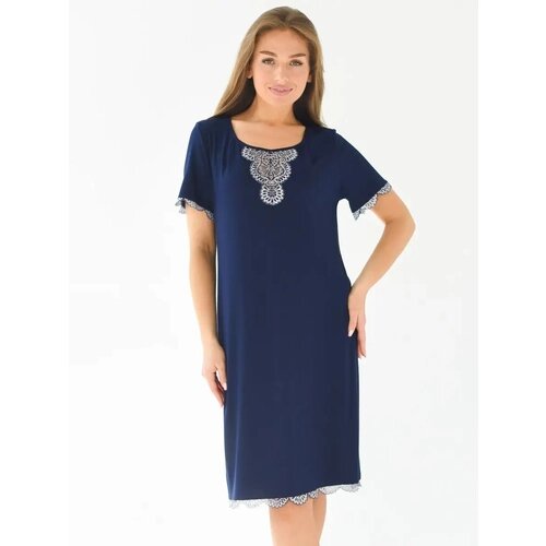Сорочка Текстильный Край, размер 54, синий