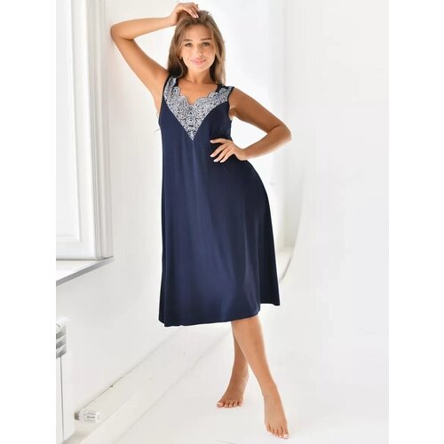 Сорочка Текстильный Край, размер 56, синий